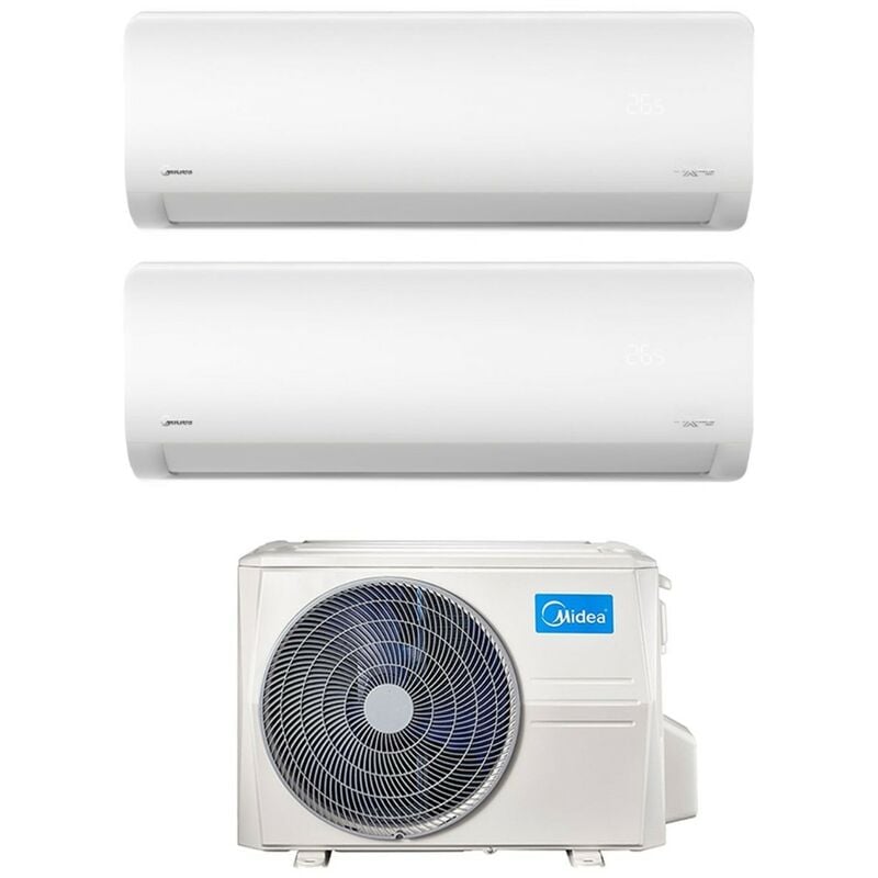 Midea - Climatiseur rèversible Dual Split série xtreme 12+18 avec M4O-36FN8-Q R-32 Wi-Fi intégré 12000+18000 - Nouveau