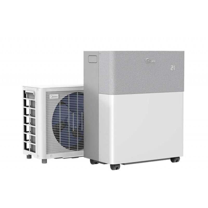 Midea portasplit Climatiseur Split Mobile Réversible Froid /Chaud, 3500W/12000BTU, WiFi, déshumidificateur, ventilateur, jusqu'à 40m2, kit fenêtre