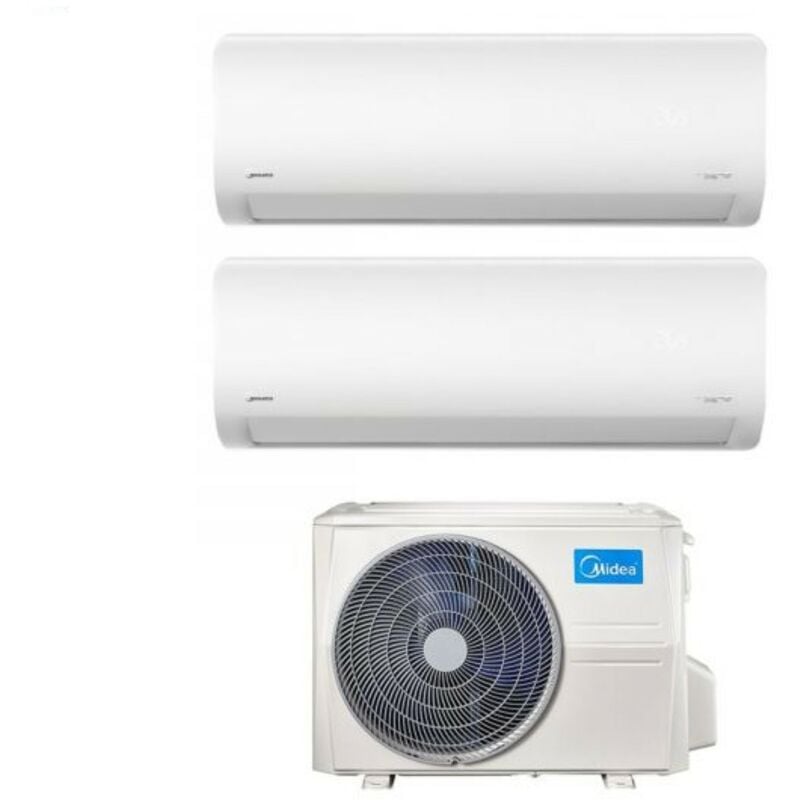 Dual split inverter air conditioner xtreme 12+18 avec m3of-27hfn8-q r-32 wi-fi integrated 12000+18000 btu - nouveau - Midea