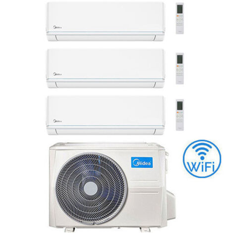 Midea Evolution R32 WiFi 9000 + 9000 + 12000 BTU Klimaanlage mit EU. Wechselrichter M3OG-21HFN8-Q Klasse A++/A+