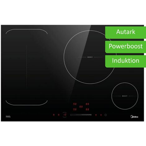 Midea Induktionskochfeld autark 77cm  Booster rahmenlos FlexZone KI800IX