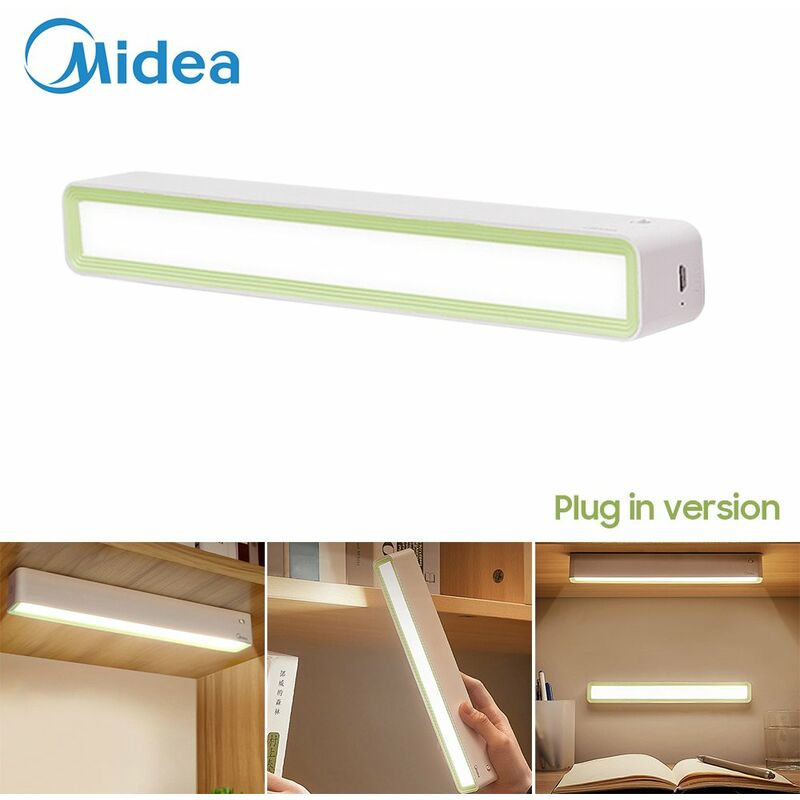 

Midea Magnetic Light 3000-5700K Eye Comfort Lampara de pared Brillo Ajuste continuo / Fuente de luz amplia / 1500mAh Recargable / Control tactil Luz