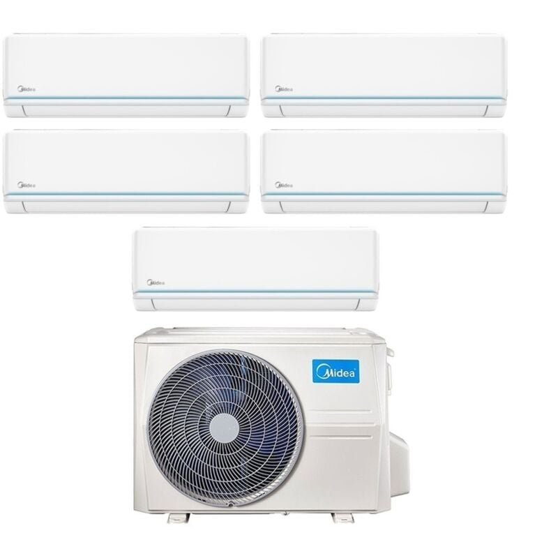Midea - Penta Split rèversible Climatiseur Série evolution 9+9+9+9 avec M5OE-42HFN8-Q R-32 Wi-Fi en option 9000+9000+9000+9000