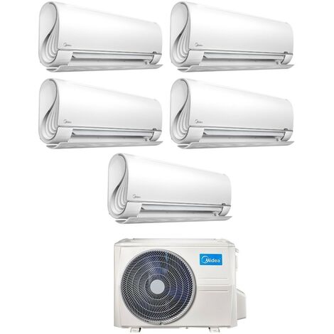 Midea Penta Split Inverter Klimagerät BreezeleSS+ Serie 9+12+12+12 mit M5O-42FN8-Q R-32 Wi-Fi Integrated 9000+12000+12000 - Neu