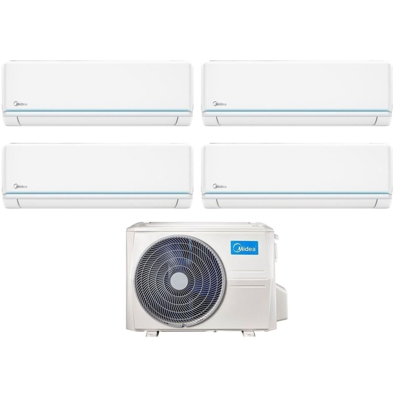 Midea - Quadri Split rèversible Climatiseur Série evolution 9+9+12+12 avec M40B-36HFN8 R-32 Wi-Fi en option 9000+9000+12000