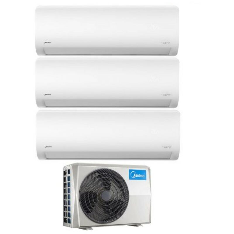 Trial Split rèversible Air Conditioner xtreme Series 9+12+12 avec M3O-27NF8 R-32 Wi-Fi Integrated 9000+12000 btu - Nouveau - Midea