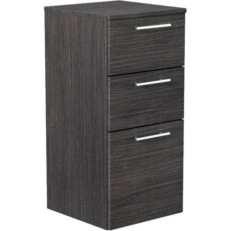 Midischrank 75cm Anthrazit gemasert