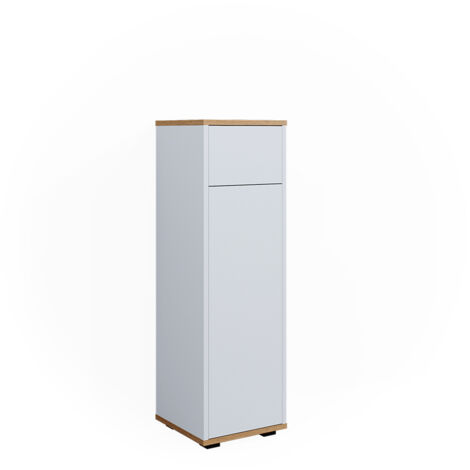 Midischrank Didi, Weiß/Artisan, 30 x 97 cm mit Schublade, Vicco