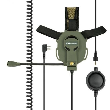 Midland BOW M-EVO cuffia PTT e microfono - C1046.03 (ATTACCO KENWOOD)