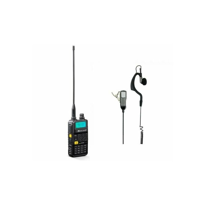 Image of Midland CT590-S Ricetramettitore VHF/UHF dual band C1354 + Auricolare microfono MA21-LK