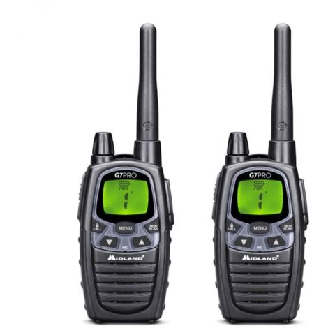 Midland coppia ricetrasmettitori G7 PRO LPD PMR Walkie talkie bibanda - C1090.13