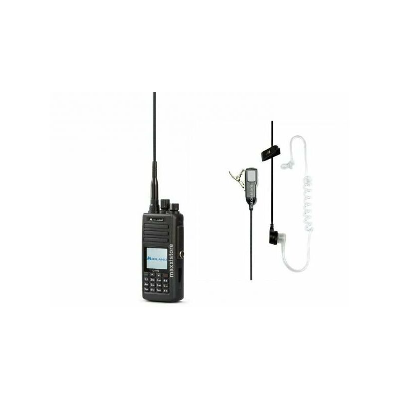 Image of Ricetrasmettitore Radioamatoriale Dual Band 10W - CT990-EB + Auricolare microfono MA31-LK - Midland