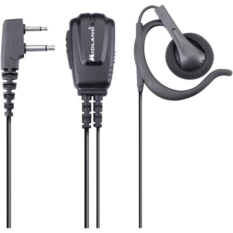 Midland Headset/Sprechgarnitur Mikrofon MA 24-L Pro mit Ohrhörer C1525