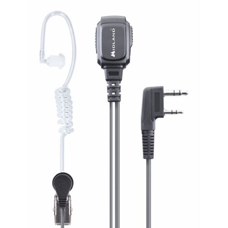 Midland MA 31LK Pro Auricolare Cablato In ear Nero Trasparente