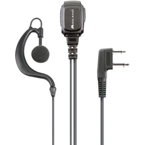 Midland MA21-L PRO Auricolare Microfono Ptt per G6 G7 G8 G9 - C1496 (ATTACCO MIDLAND)