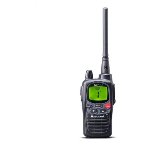 Midland ricetrasmittente G9 Pro Nero PMR446 Bibanda - C1385
