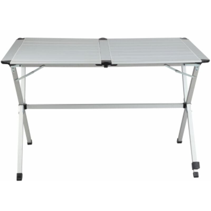 Midland - Table pliante Gap Less aluminium 4 personnes Grise