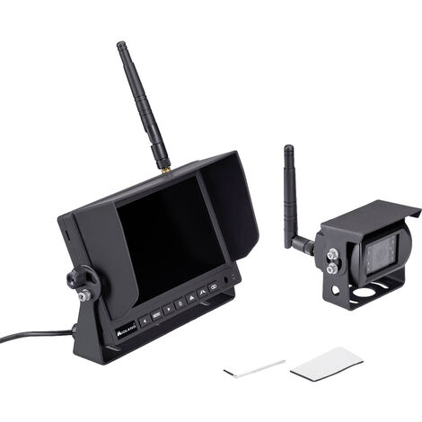 Midland Truck Guardian PRO Funk-Rückfahrvideosystem 4 Kamera-Eingänge, Abstandshilfslinien, IR-Zusat