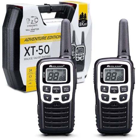 Midland XT50 Adventure PMR en una maleta