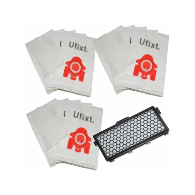 Ufixt - Miele Vacuum Cleaner 15 x Dust Bags and Filters MULTIPACK FJM Type (Red Collar)
