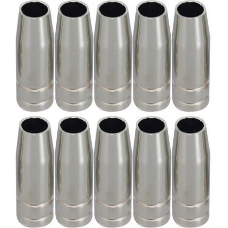 MIG CO2 torche de soudage de Conical Buse et Shield Cup et Buse de gaz 10pk