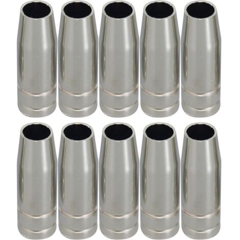 MIG CO2 torche de soudage de Conical Buse et Shield Cup et Buse de gaz 10pk