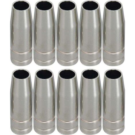 MIG CO2 torche de soudage de Conical Buse et Shield Cup et Buse de gaz 10pk