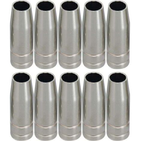 MIG CO2 torche de soudage de Conical Buse et Shield Cup et Buse de gaz 10pk