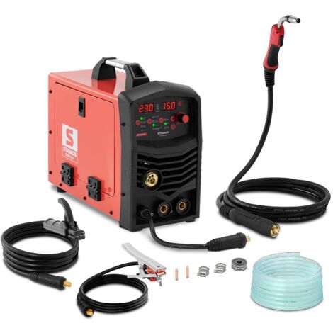 STAMOS GERMANY MIG MAG Welder 200 A MIG Welder Synergy Handheld TIG Lift-Arc FCAW Duty cycle