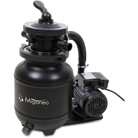 Miganeo Sandfilteranlage Dynamic 6500 Speed Clean  schwarz  4,5 m³/h Leistung