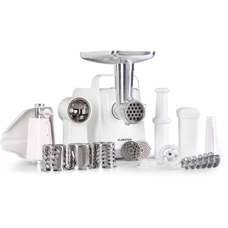 Klarstein - Mighty Mince hachoir à viande électrique 500 - 1361 watts 3 disques perforés en acier