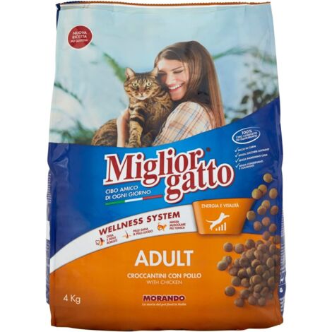 MIGLIORGATTO CROCCHETTE IN FORMATO DA 4KG CON POLLO