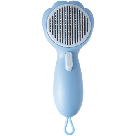 Mignon animal de compagnie chat brosse chien épilation brosse toilettage peigne cheveux longs cheveux courts chien chat nettoyage accessoires pour animaux de compagnie 1 pièces bleu
