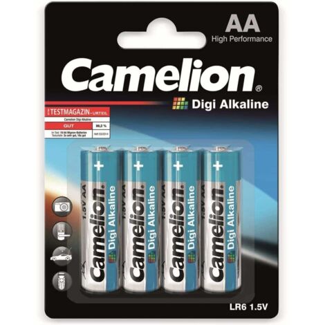 Mignon-Batterie, Digi-Alkaline, Camelion LR6, 4 Stück