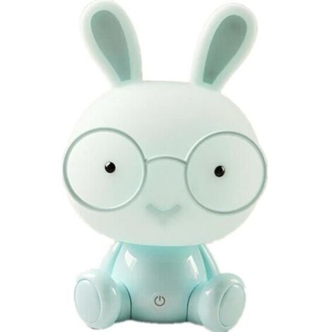 Mignon Bébé Chambre Lampe Lapin Veilleuse Led Lampe de Nuit De Noël Cadeau De Chevet Décor Enfants Lunettes Lapins Lumières