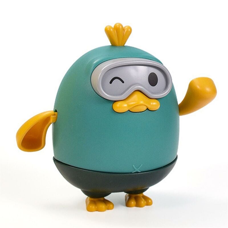 Ensoleille - Mignon Duck Shower Toy Pour Bébé Dessin Animé HorlogeRie Animal Été Bain Eau Jouet, Ensoleillé