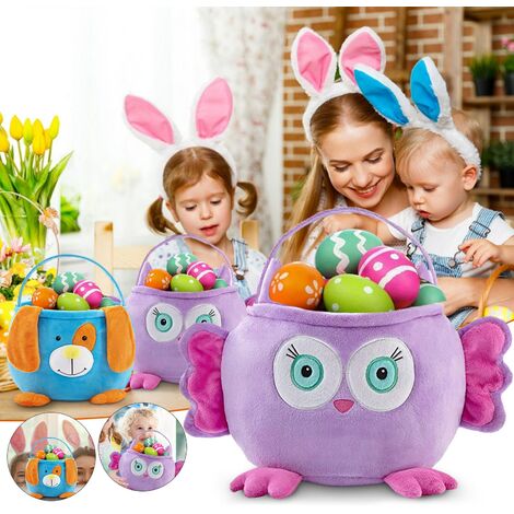 Mignon lapin de pâques panier pâques mignon Animal panier vacances enfants bonbons cadeau Portable panier sac de rangement pour enfants sac fourre-tout