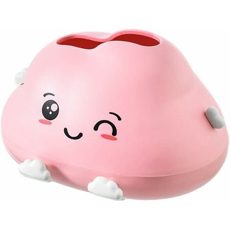 Mignon nuage forme boîte à mouchoirs maison Kawaii mallette de rangement de bureau Simple créatif stockage porte-serviettes papier plateau-Rose