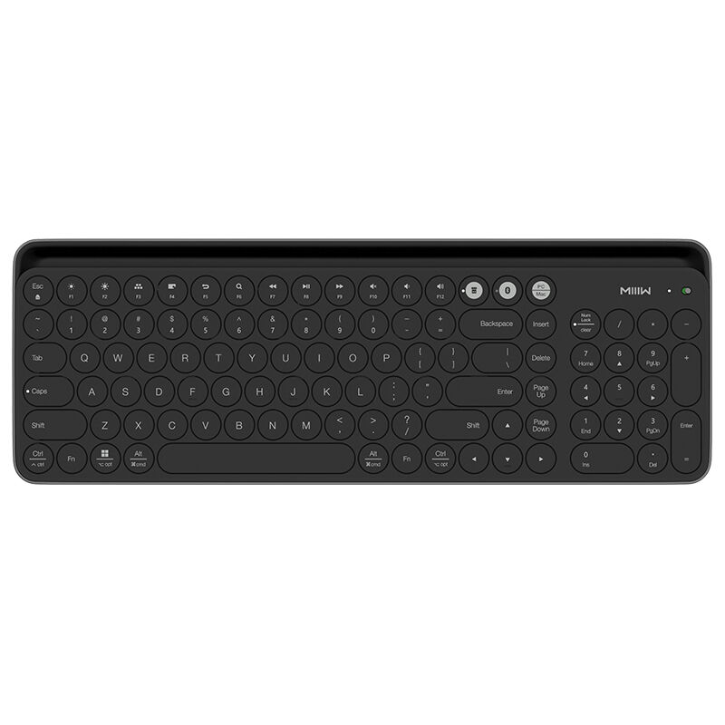 

BT Teclado de modo dual Conexion inalambrica de 2,4 GHz 10 m Disponible 104 teclas Hogar inteligente compatible con multiples sistemas Para Windows