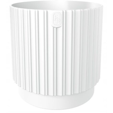 Mika Cyli Petit Eco Recycled 14 White FORM-PLASTIC Flowerpot