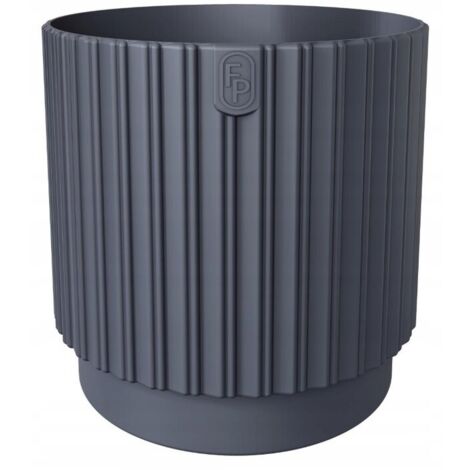 Mika Cyli Petit Eco Recycled Flowerpot 14 Antracite FORM-PLASTIC