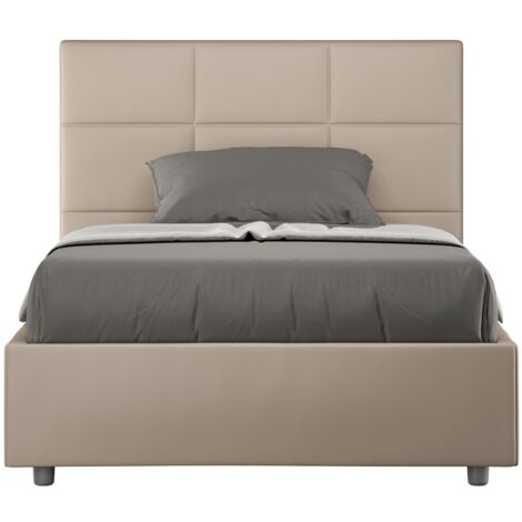 Mika P1 Französisch 120x200 Container Bett  Farbe: Beige - Version: Standardmodell