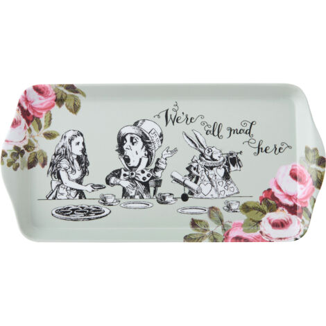 Mikasa and der v&ampa alice in wonderland melamin sandwich tray, 12''