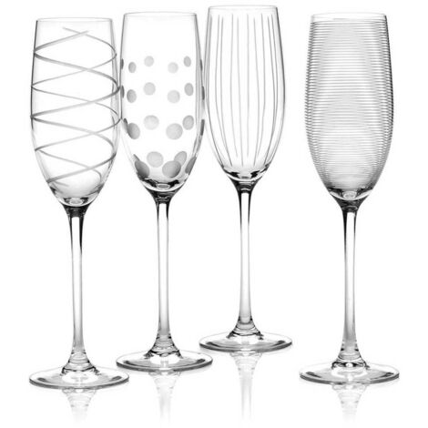 Mikasa Cheers Ensemble 4 Flûtes à Champagne Transparent 250 ml