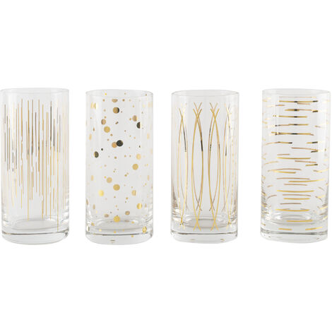 MIKASA - Cocktail-Toasting-Gläser, 290 ml, 4er-Set.