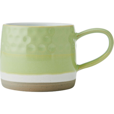 Mikasa green textured ombre mug, 320ml