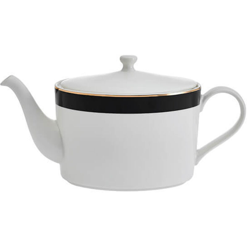 Mikasa Luxe Deco 4-cup China Teapot, 1.1L, White, White