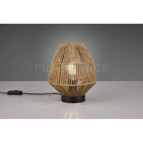 MIKI LAMPADA DA TAVOLO CORDA NATURALE H. 20,5CM 1 LUCE ATTACCO E27