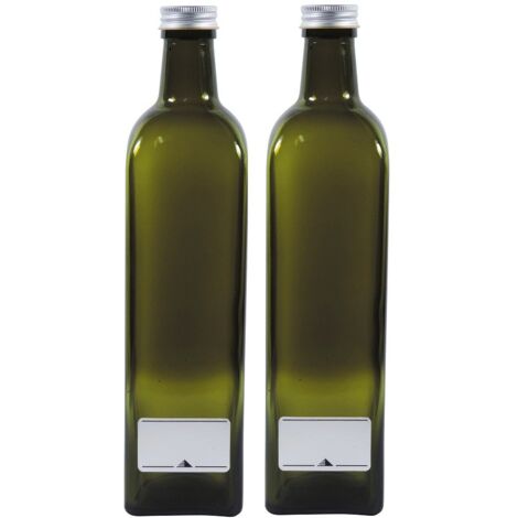 mikken Bottiglia per Olio, Alluminio, Verde, 17, 2 unità