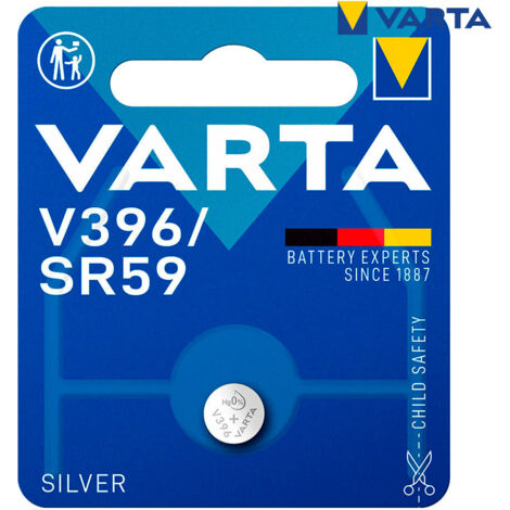 Mikro-Knopfzelle varta silver sr59 - v396 1,55v (Blisterpackung 1 Stück) ø7,9x2,6mm